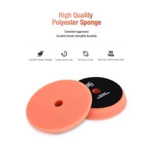 Полірувальний круг-пад поролоновий ShineMate 6" Flat-Face FOAM PAD ORANGE м'який з плоскою поверхнею (T40)