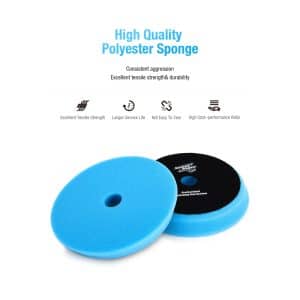 Полірувальний круг-пад поролоновий ShineMate 6" Flat-Face FOAM PAD BLUE середньої жорсткості з плоскою поверхнею (T60)