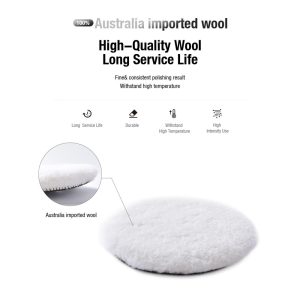 Полірувальний круг-пад вовна ShineMate 5" WOOL PAD з довгим ворсом (T160)