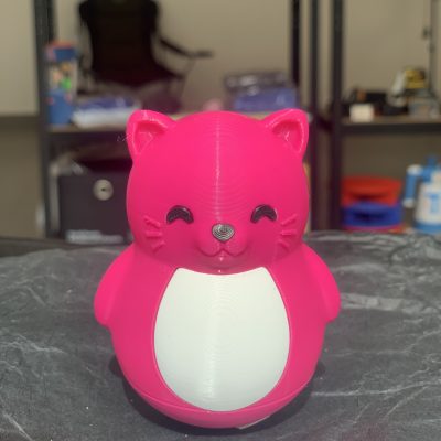 IMG_0145 Рожевий 3D кіт-похитун (7х8 см) — твій особистий антистрес та милий сувенір