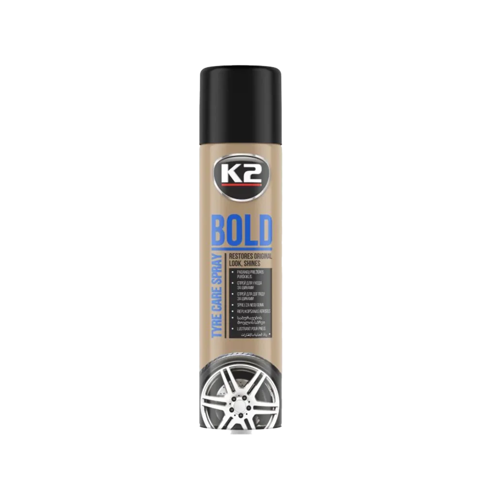 Для блиску та захисту Чорніння шин K2 Bold Aero